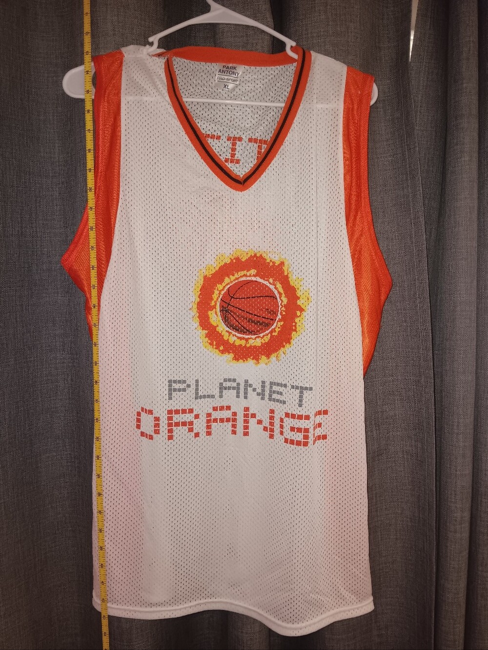 NBA PHOENIX SUNS JERSEY White & Orange Basketball Jersey